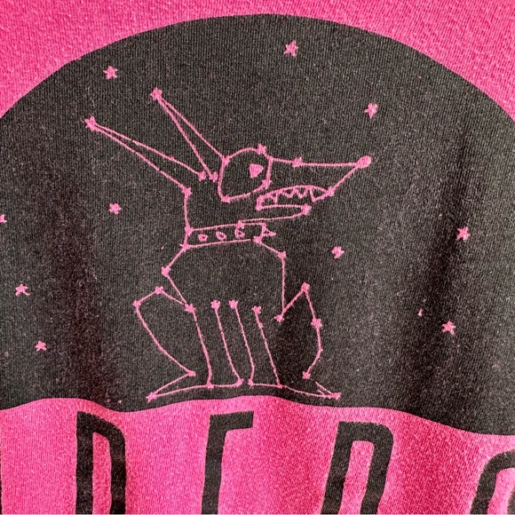 Vintage single stitch pink Rude Dog constellation graphic Tshirt- L - Picture 3 of 5